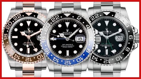 rolex gmt batman vs black